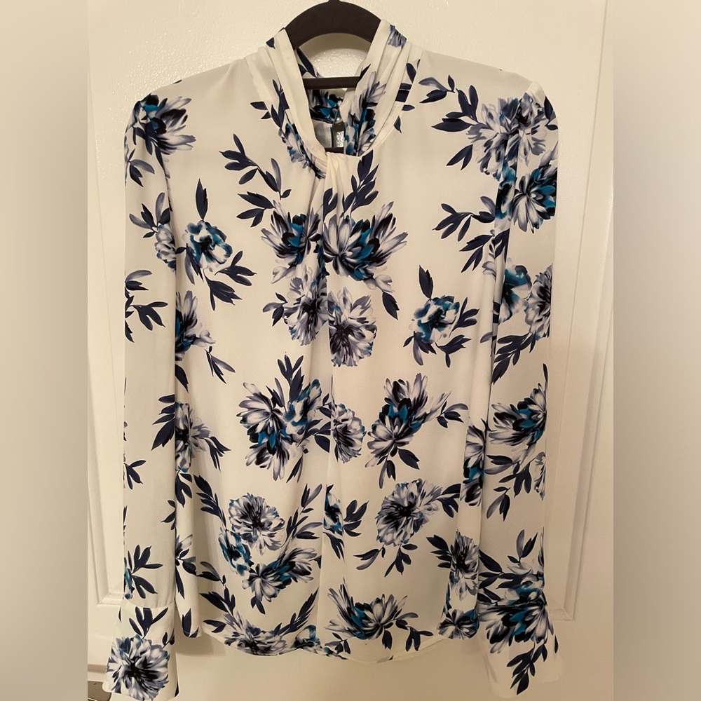 White House Black Market women's sateen top
